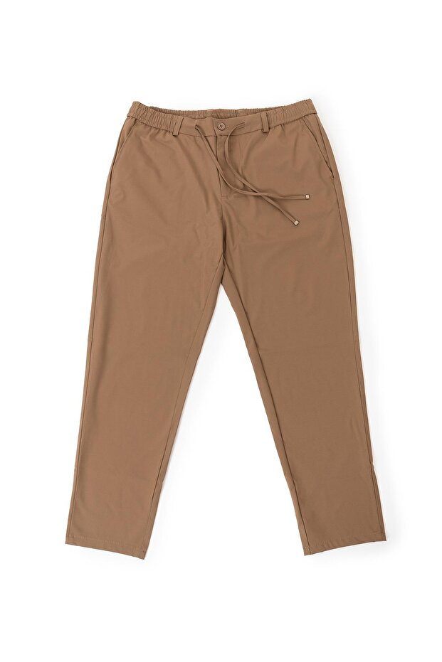 Men's Mink Side Pocket Lace up Elastic Waist Belt 968 Jogger Pants