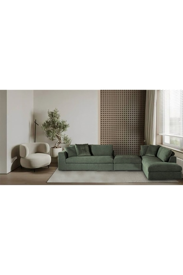 Circular velvet gray chair size 90x90x77 cm - blue