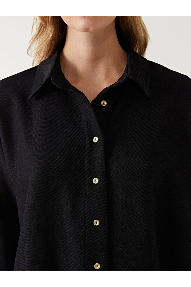 Oversize Kadın Gömlek Tunik - 3