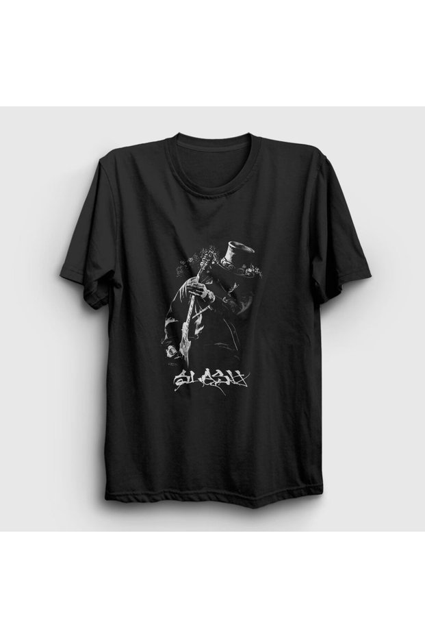 Unisex Black Icon Guns N' Roses Slash T-Shirt 39Zw