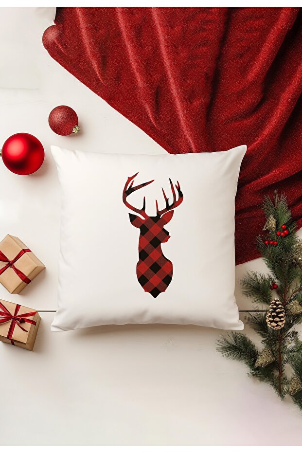 Christmas Themed Throw Pillow Cover / Christmas - Christmas Cushion Cover (Double-Sided Printed - Hidden Zipper)