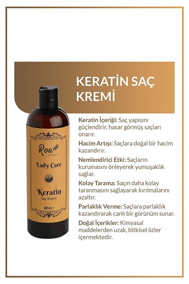 Keratin Saç Kremi 400ml - 3