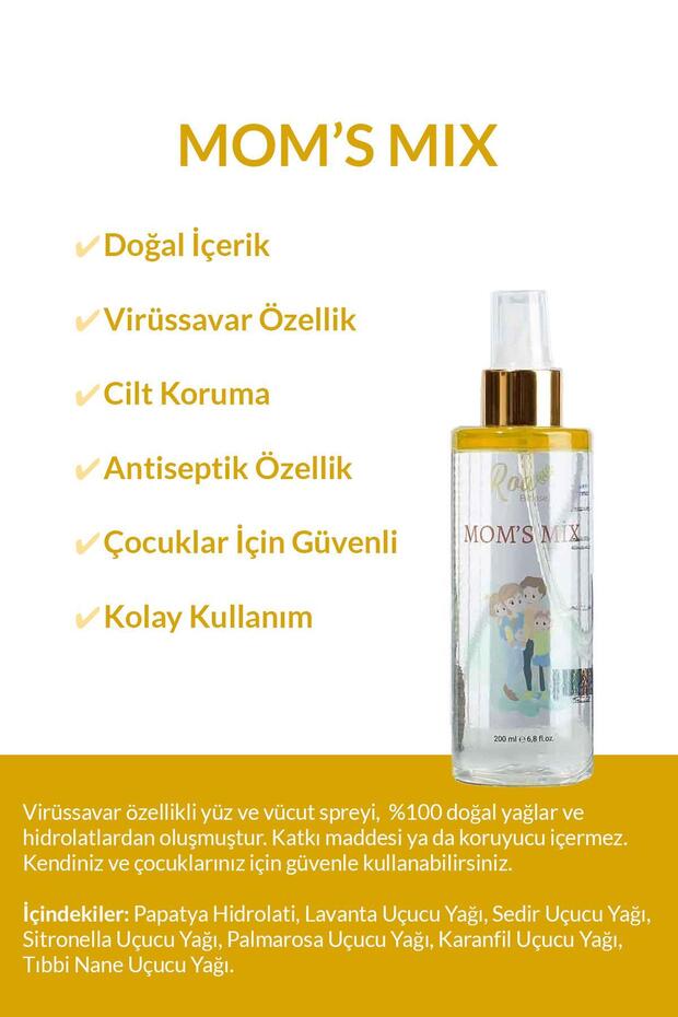 Mom's Mix Doğal İçerikli Virüs Savar Çocuklar İçin Sprey 200 ML - 2