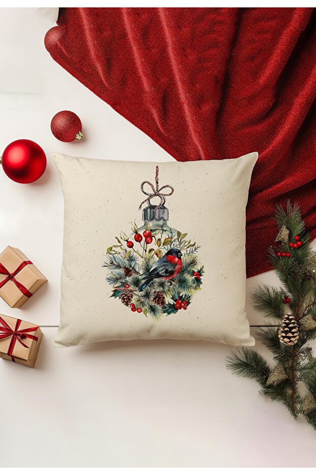Christmas Themed Throw Pillow Cover / Christmas - Christmas Cushion Cover (Double-Sided Printed - Hidden Zipper)