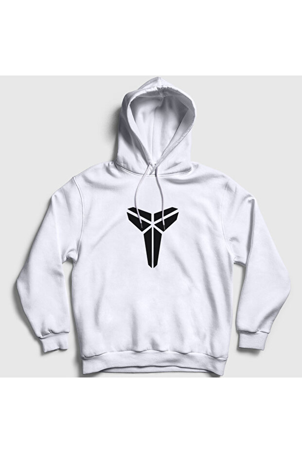 Unisex White Logo Kobe Bryant Basketball Hooded Sweatshirt 296589Tt