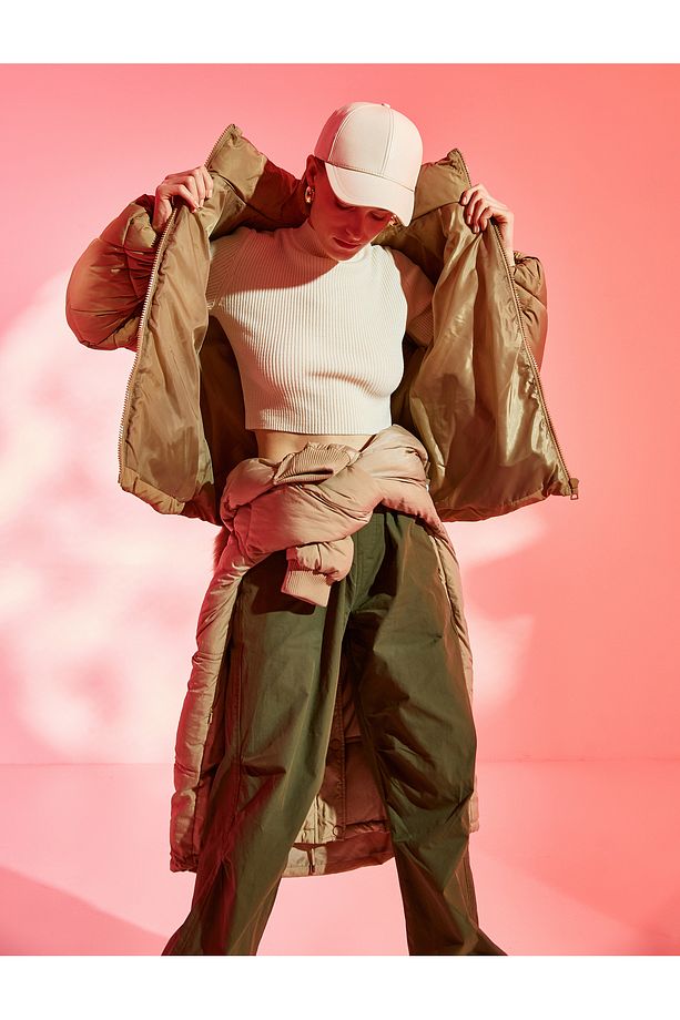 Oversize Anorak Kapüşonlu Cepli - 2
