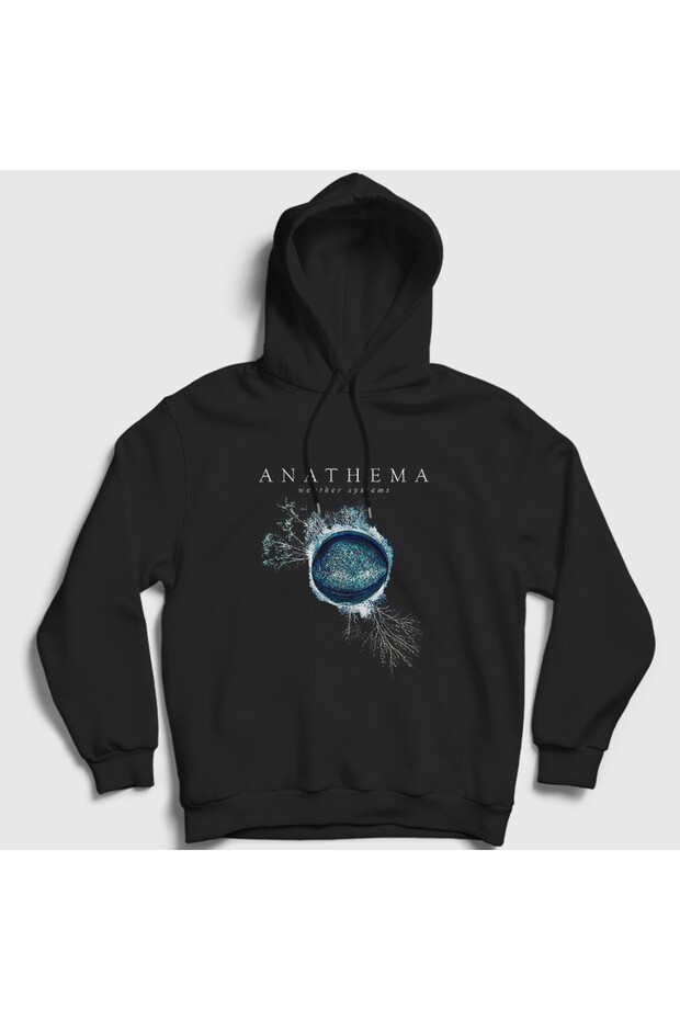 Unisex Black Weather Systems Anathema Hooded Sweatshirt389527tt