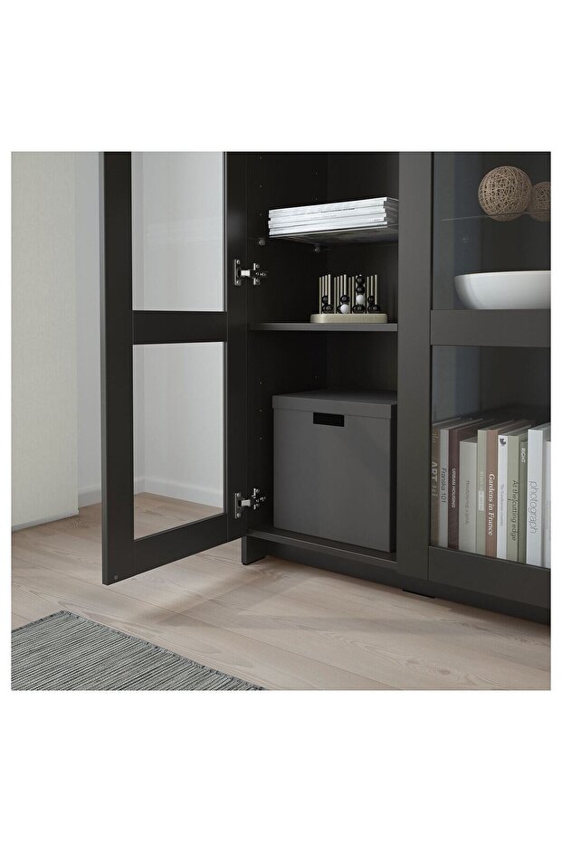 Vitrin, siyah, 80x190 cm - 3