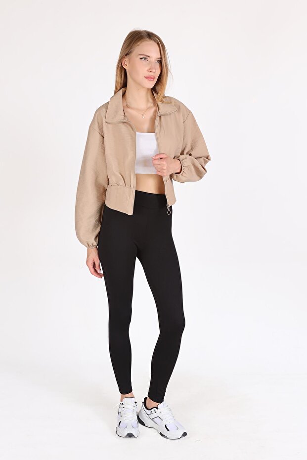 سترة قصيرة من فرو المنك موديل 4296A - بسحاب أمامي - 8