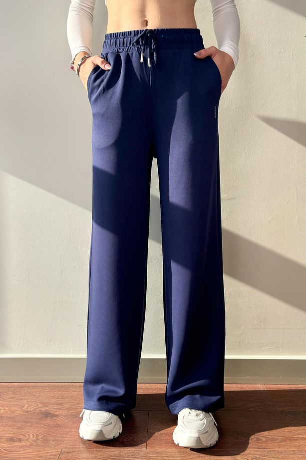 Kadın  Modal Bol Paça Basic Jogger Osyho Eşofman Altı - 3