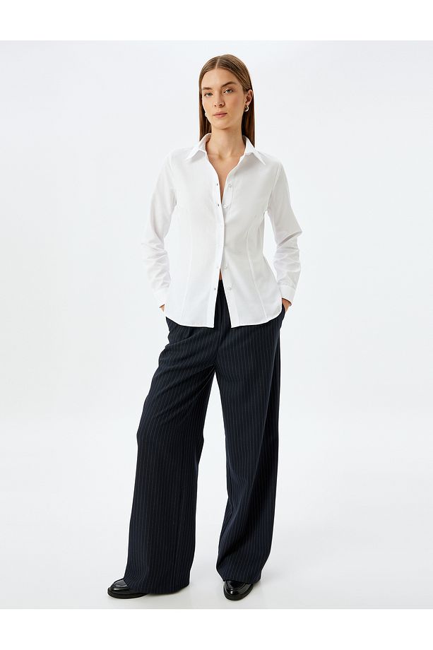 Regular Fit Uzun Kollu Basic Gömlek - 2