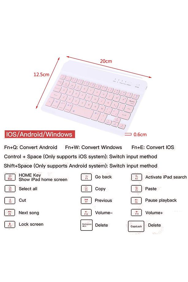 BLUETOOTH + USB WİRELESS KLAVYE MOUSE SETİ SESSİZ ŞARJLI BT+USB MOUSE & KEYBOARD SET - 4