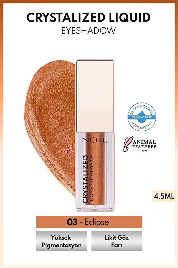 Crystalized Liquid Eyeshadow Likit Metalik Göz Farı - 03 Eclipse - 1