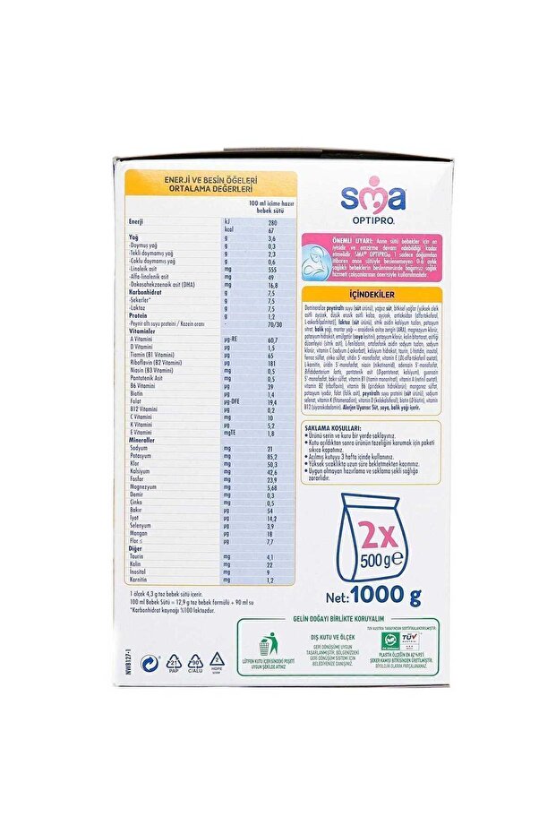 Optipro Probiyotik 1 Bebek Sütü 1000 gr - 5