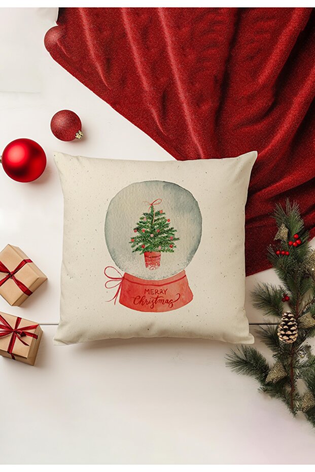 Christmas Themed Throw Pillow Cover / Christmas - Christmas Cushion Cover (Double-Sided Printed - Hidden Zipper)