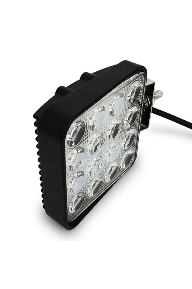 4 Adet 16 Led Off Road Kare Çalışma Lambası Sis Lambası Projektör Gündüz Farı 48 Watt - 5