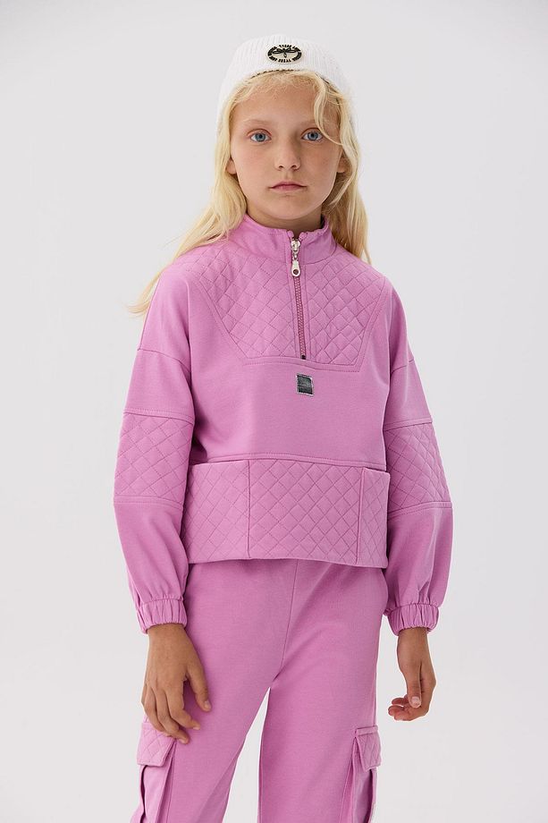 BG Store Kız Çocuk Pembe Eşofman Üstü - 2