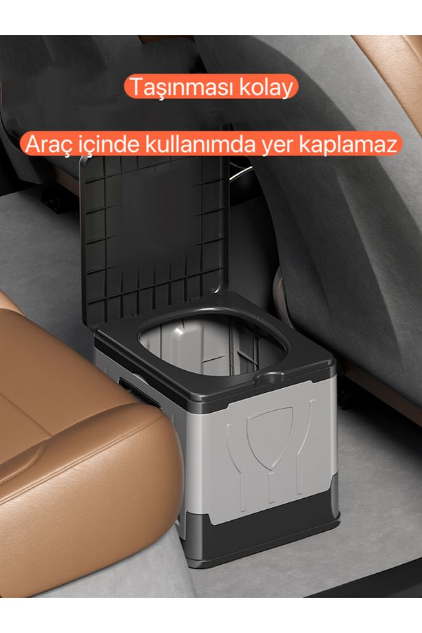 Katlanır Portatif Kamp Tuvalet. Tekne Ve Karavan Tuvaleti. - Büyütülmüş Boyut - 3