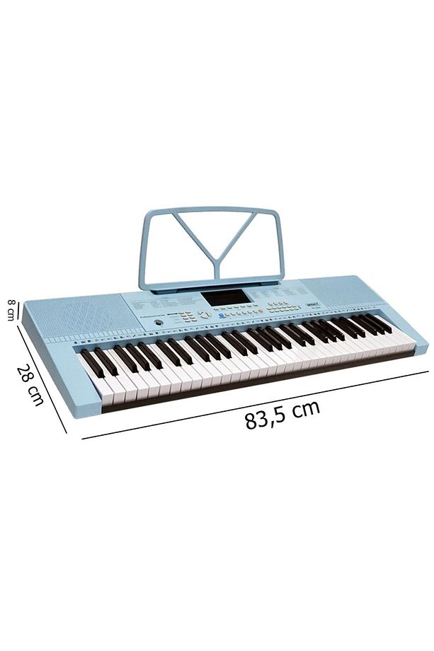 PS-2300BL 61 Tuşlu Org Seti Mavi Kaliteli Başlangıç İçin Uygun - 5