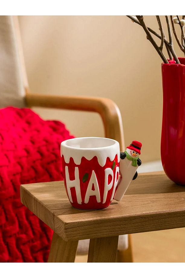 LCW HOME Karışık Yılbaşı Temalı Seramik Kupa 320 Ml - 1