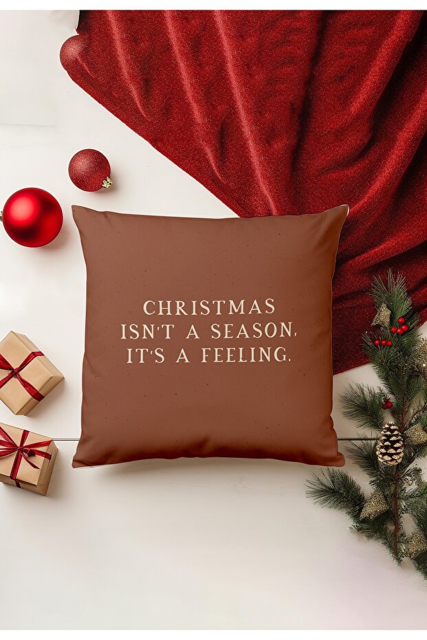 Christmas Themed Throw Pillow Cover / Christmas - Christmas Cushion Cover (Double-Sided Printed - Hidden Zipper)