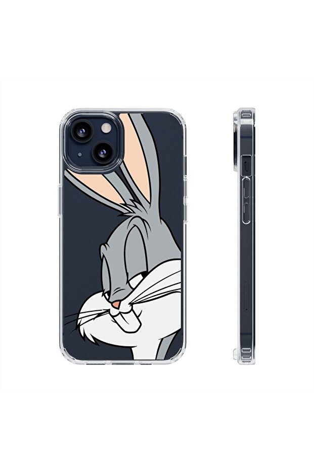 غلاف هاتف آيفون 15 برو ماكس مطبوع شفاف منقوش عليه غطاء هاتف متين وشفاف - 1