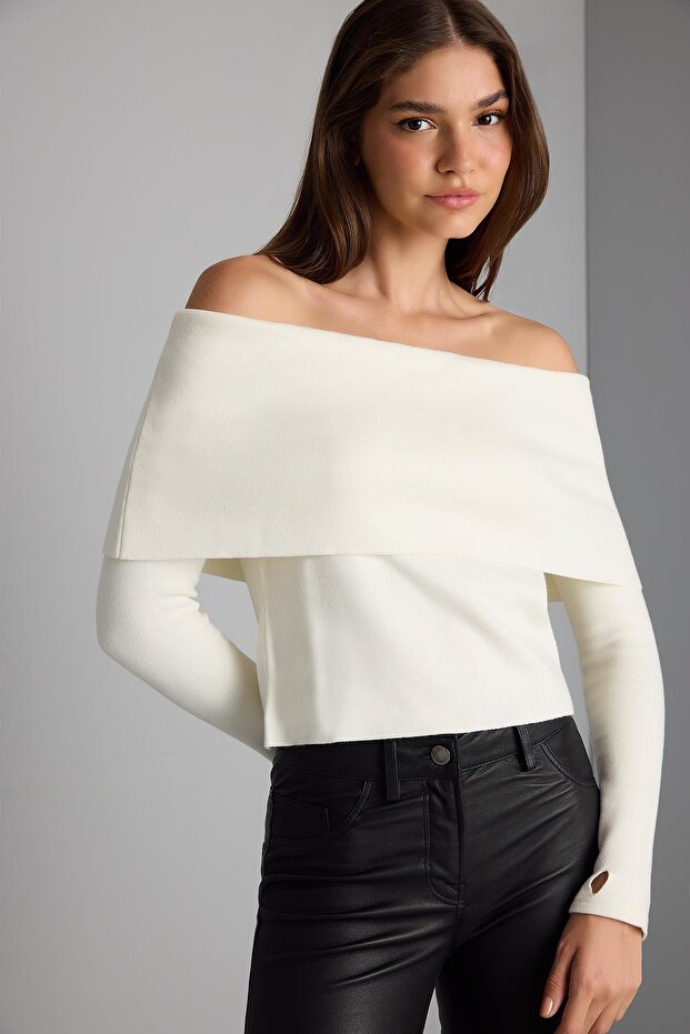 Bardot Yaka Triko Kazak - 3