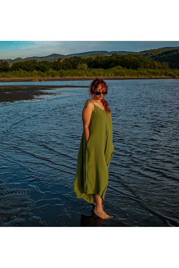 Kadın muslin tulum - 5