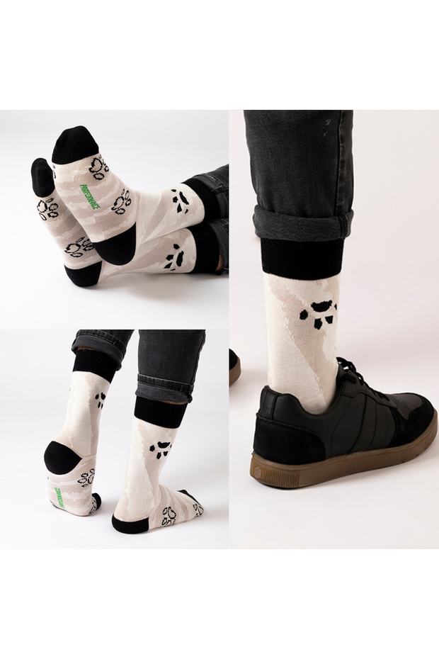 جوارب قطن منقوش للرجال من دوغز، عبوة من 3 أزواج - 7