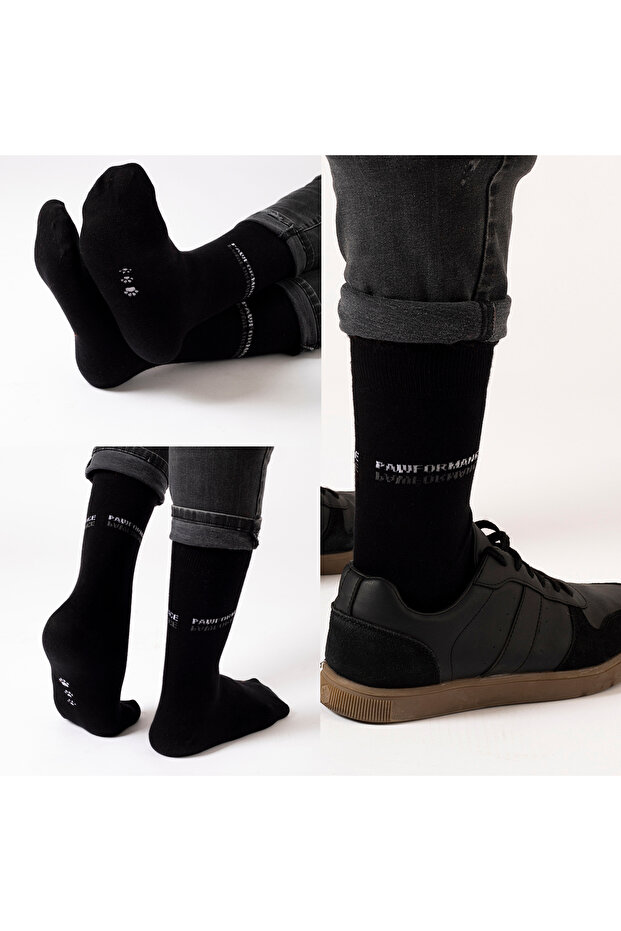 جوارب قطن منقوش للرجال من دوغز، عبوة من 3 أزواج - 5