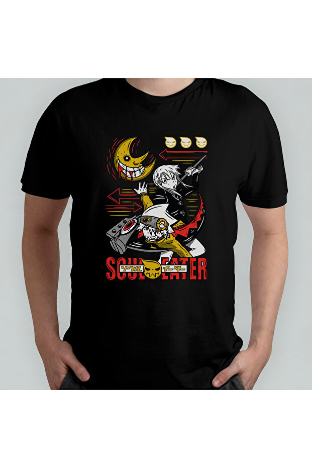 Soul Eater Anime Manga 100% Cotton Crewneck T-Shirt Model 1