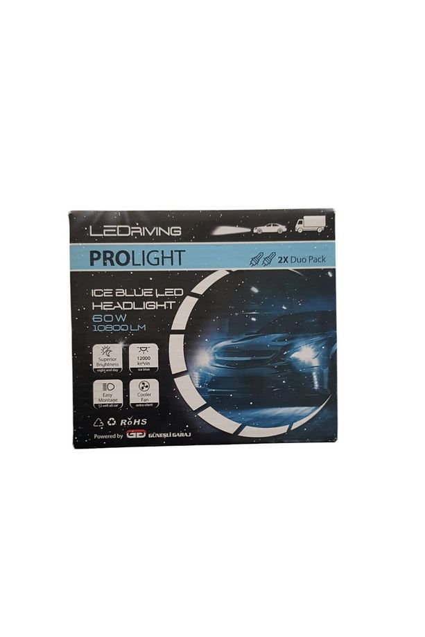 H1 Led Xenon Şimşek Etkili Buz Mavisi 10.800 Lümen 12000K 60W - 4