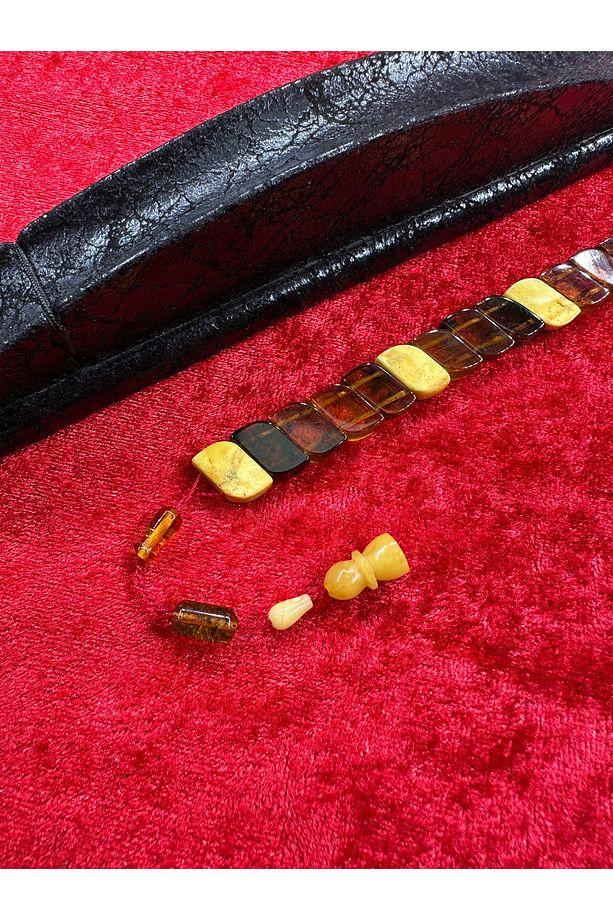 Sevgililer Günü Hediyesi Balık Model Damla Kehribar Tesbih Tek Sıralı Zaza Tespihi - 8