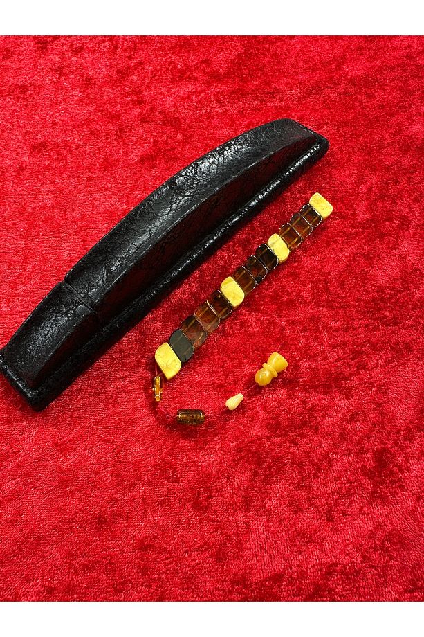 Sevgililer Günü Hediyesi Balık Model Damla Kehribar Tesbih Tek Sıralı Zaza Tespihi - 1