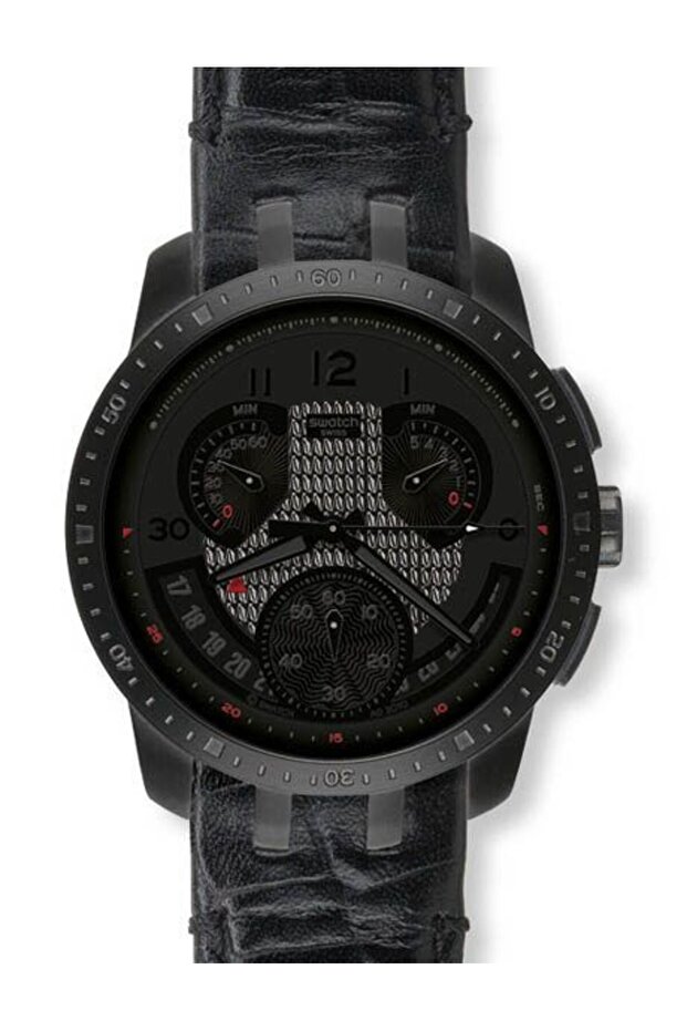 ساعة باردة باللون الأسود - 1