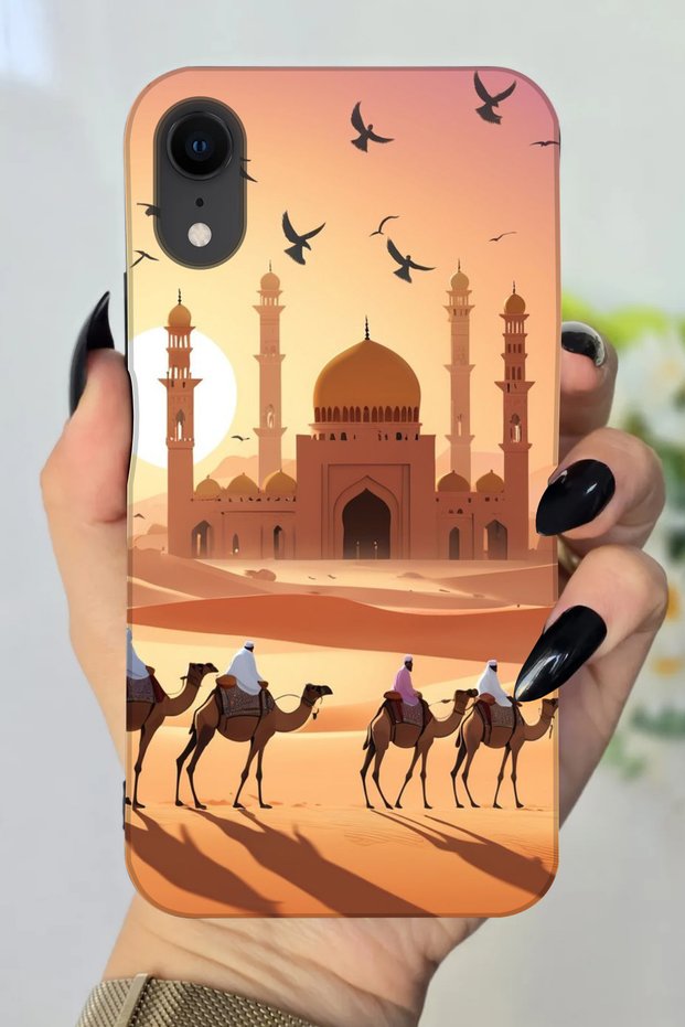 حافظة سيليكون مطبوعة بنمط إسلامي متوافقة مع هاتف Apple iPhone XR