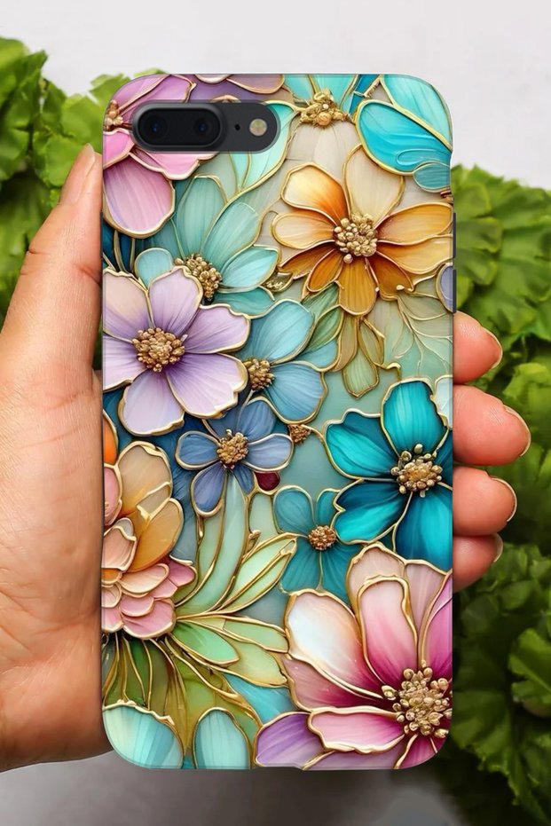 جراب سيليكون مطبوع عالي الدقة متوافق مع هاتف Apple iPhone 8 Plus