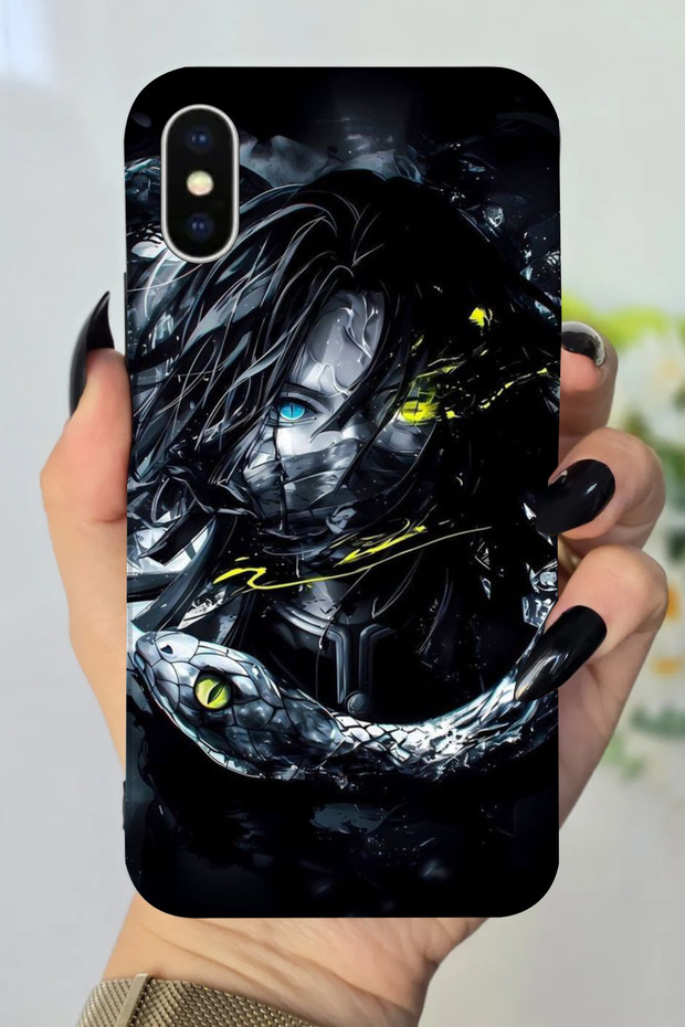 Apple iPhone XS Compatible Anime Patterned Hd Printed Silicone Case