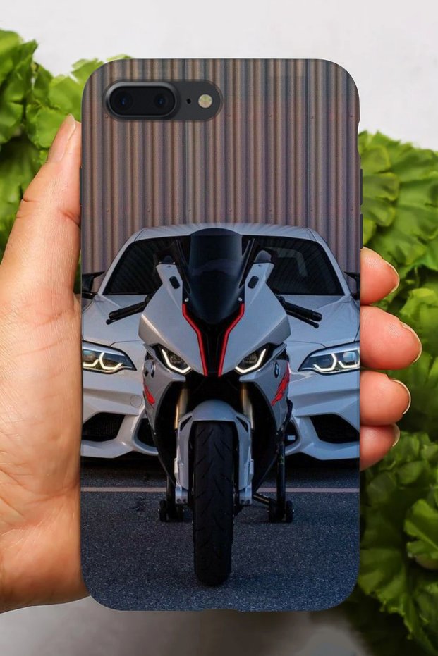 Apple iPhone 8 Plus Compatible Bmw Car Pattern Hd Printed Silicone Case