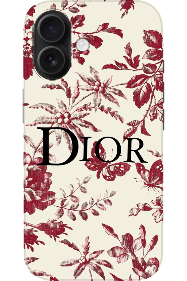 Apple iPhone 16 Compatible Hd+ Printed Red Logo Patterned Silicone Case