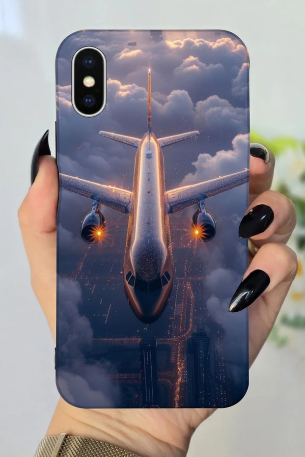حافظة سيليكون بنمط ماكوين مطبوعة عالية الدقة متوافقة مع هاتف Apple iPhone Xs Max