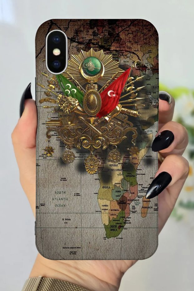 حافظة سيليكون بنمط ماكوين مطبوعة عالية الدقة متوافقة مع هاتف Apple iPhone Xs Max