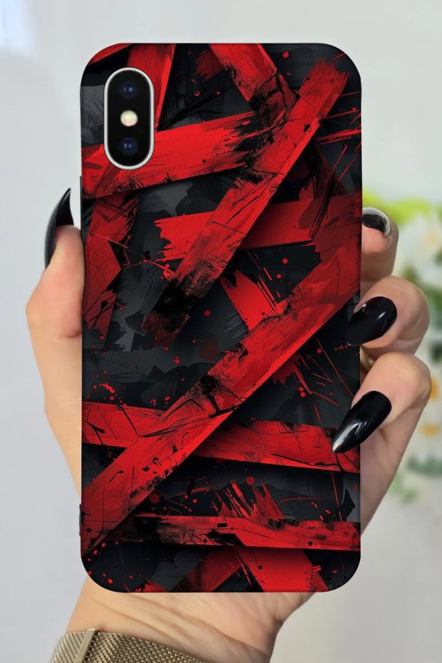 حافظة سيليكون بنمط ماكوين مطبوعة عالية الدقة متوافقة مع هاتف Apple iPhone Xs Max