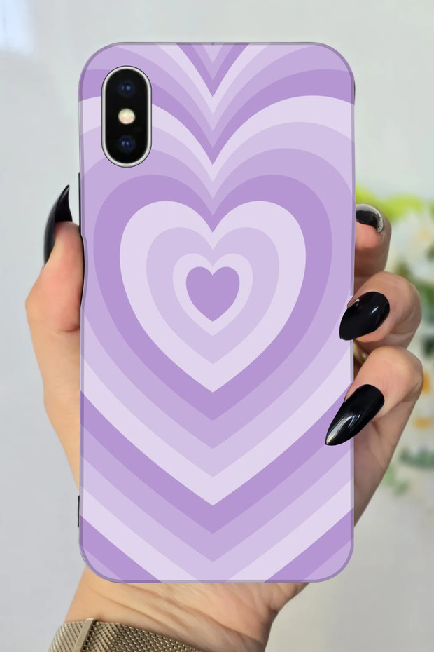حافظة سيليكون متوافقة مع هاتف Apple iPhone Xs Max مطبوعة بنمط مشهد السيارة