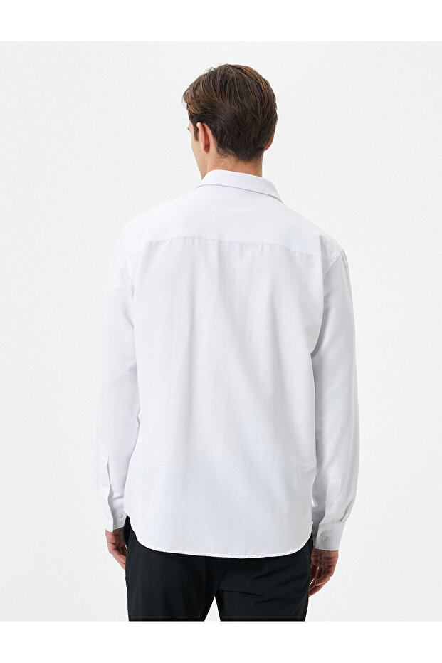 Classic Shirt Basic Buttoned Long Sleeve - 4