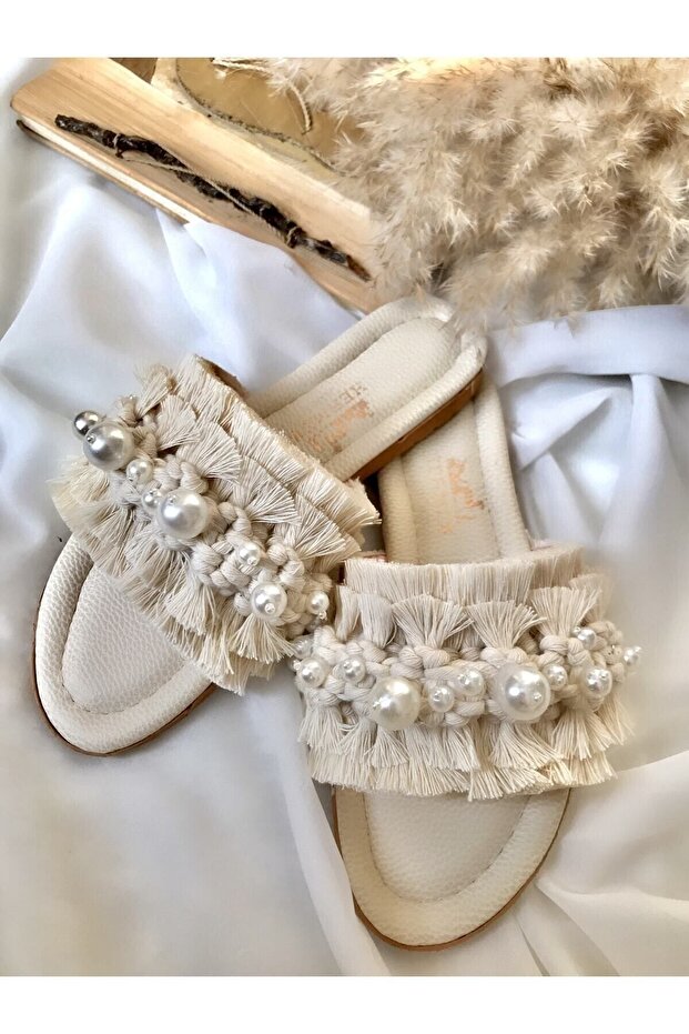 incili Makrome Terlik - 2