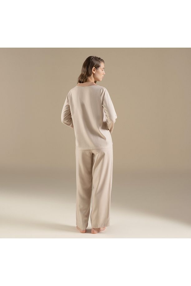 Lınıe Pijama Takımı Bej - 6