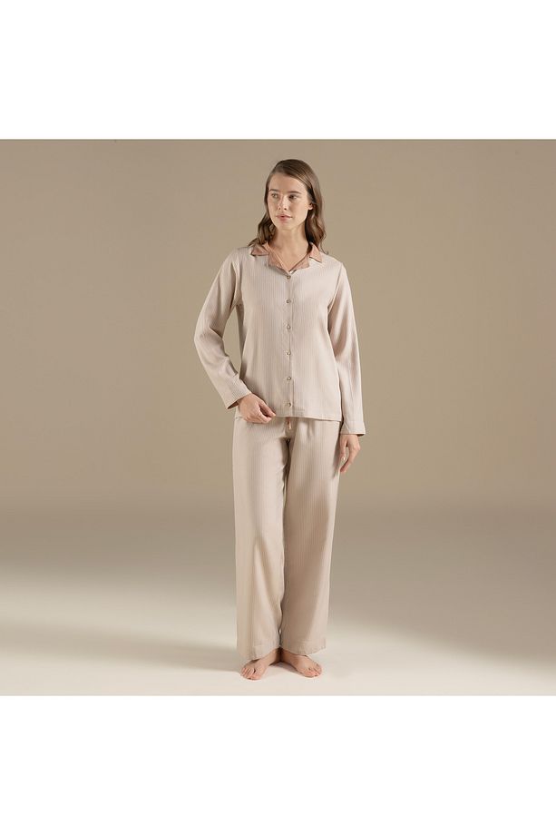 Lınıe Pijama Takımı Bej - 3