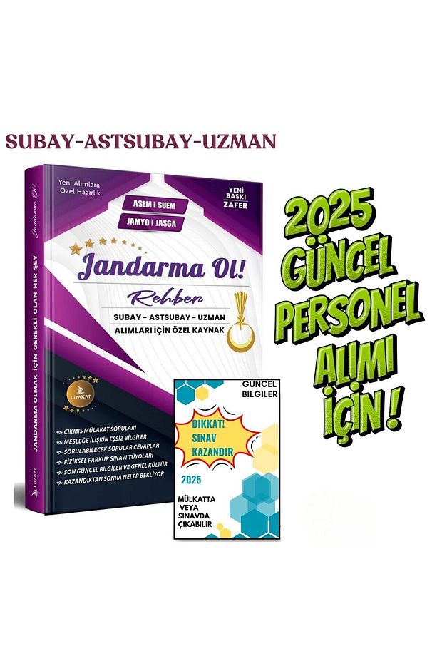 JANDARMA OL-UZMAN-ASTSUBAY-SUBAY JANDARMA OLMAK İÇİN GEREKLİ TEK KİTAP-YENİ-GÜNCEL - 2