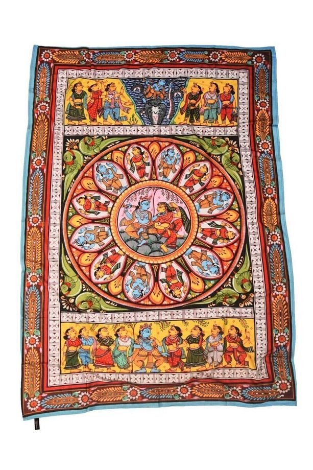 Etnik Hint Desenli Bohem Ritüel Duvar Örtüsü Tapestry - 3